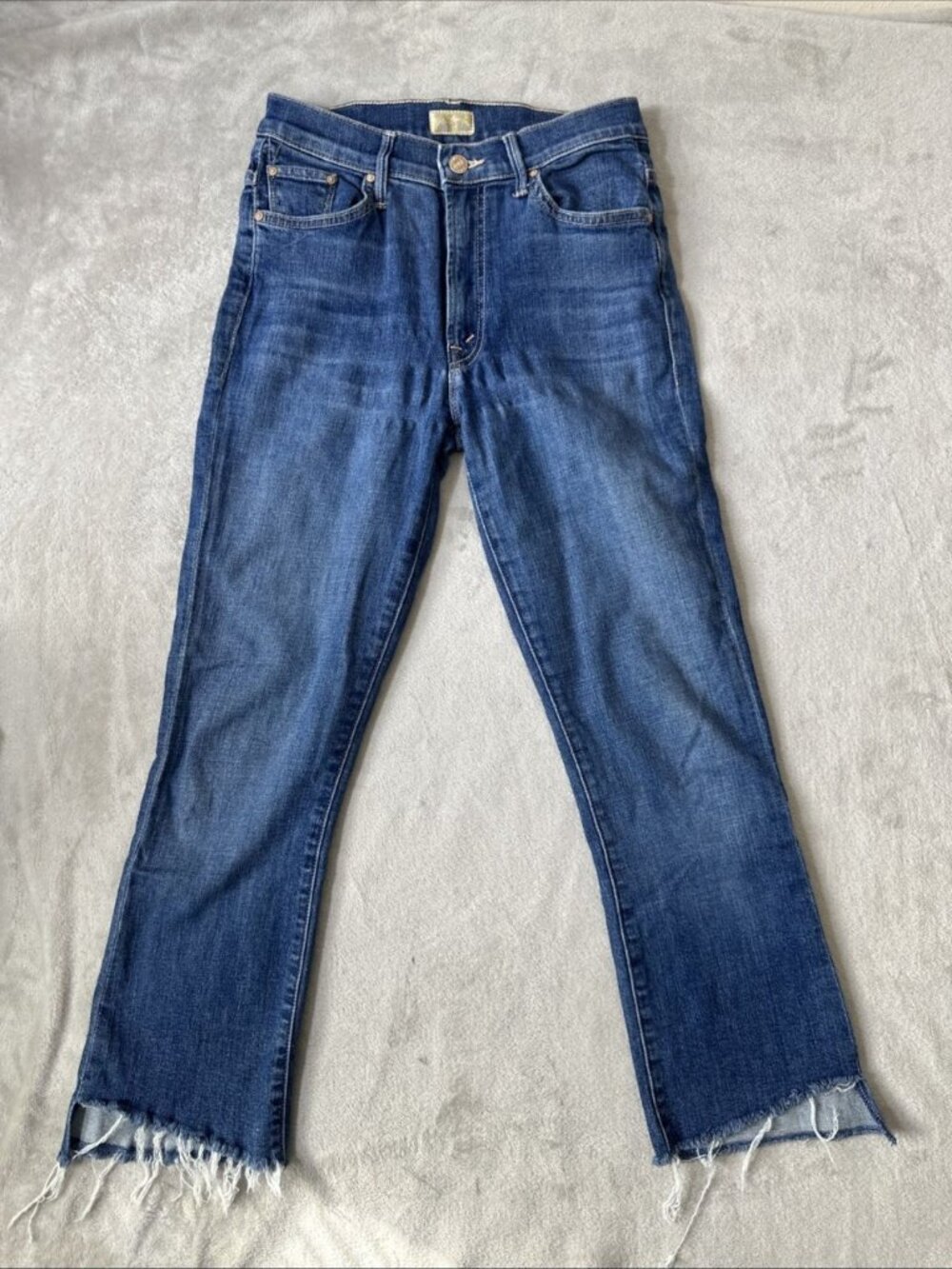 Mother The Insider Crop Step Fray jeans women’s 27 Girl Crush